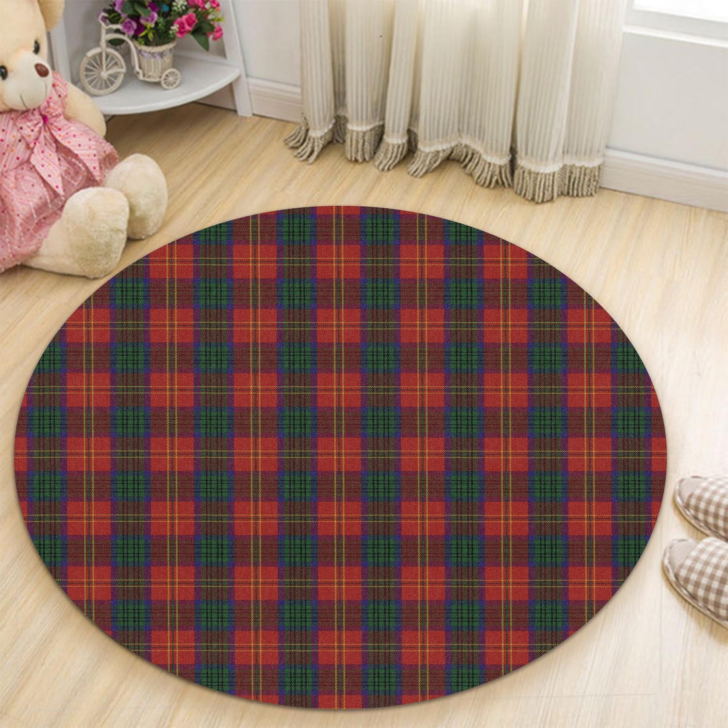 Connolly Dress Tartan Round Rug - Tartanvibesclothing