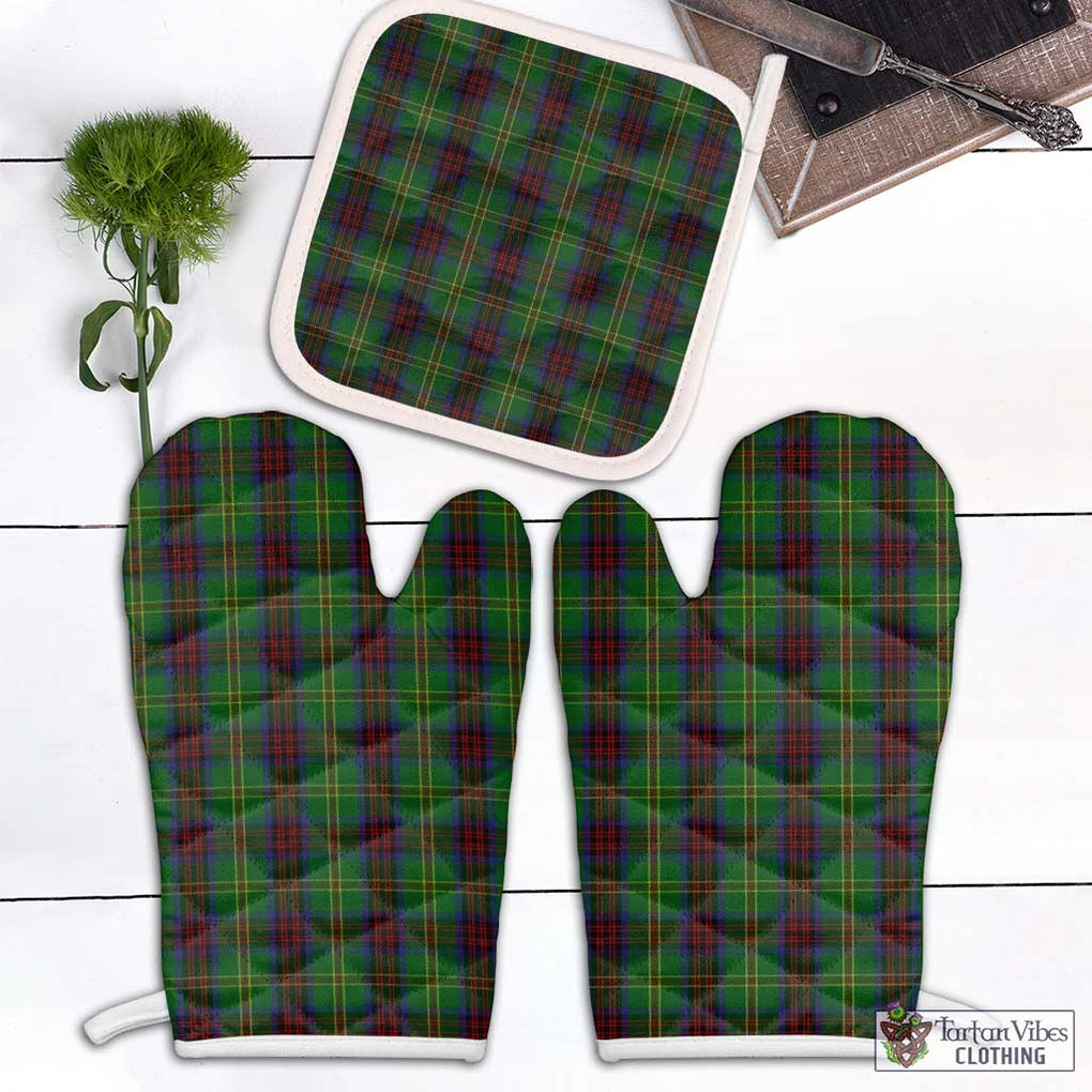 Connolly Hunting Tartan Combo Oven Mitt & Pot-Holder Combo 1 Oven Mitt & 1 Pot-Holder White - Tartan Vibes Clothing