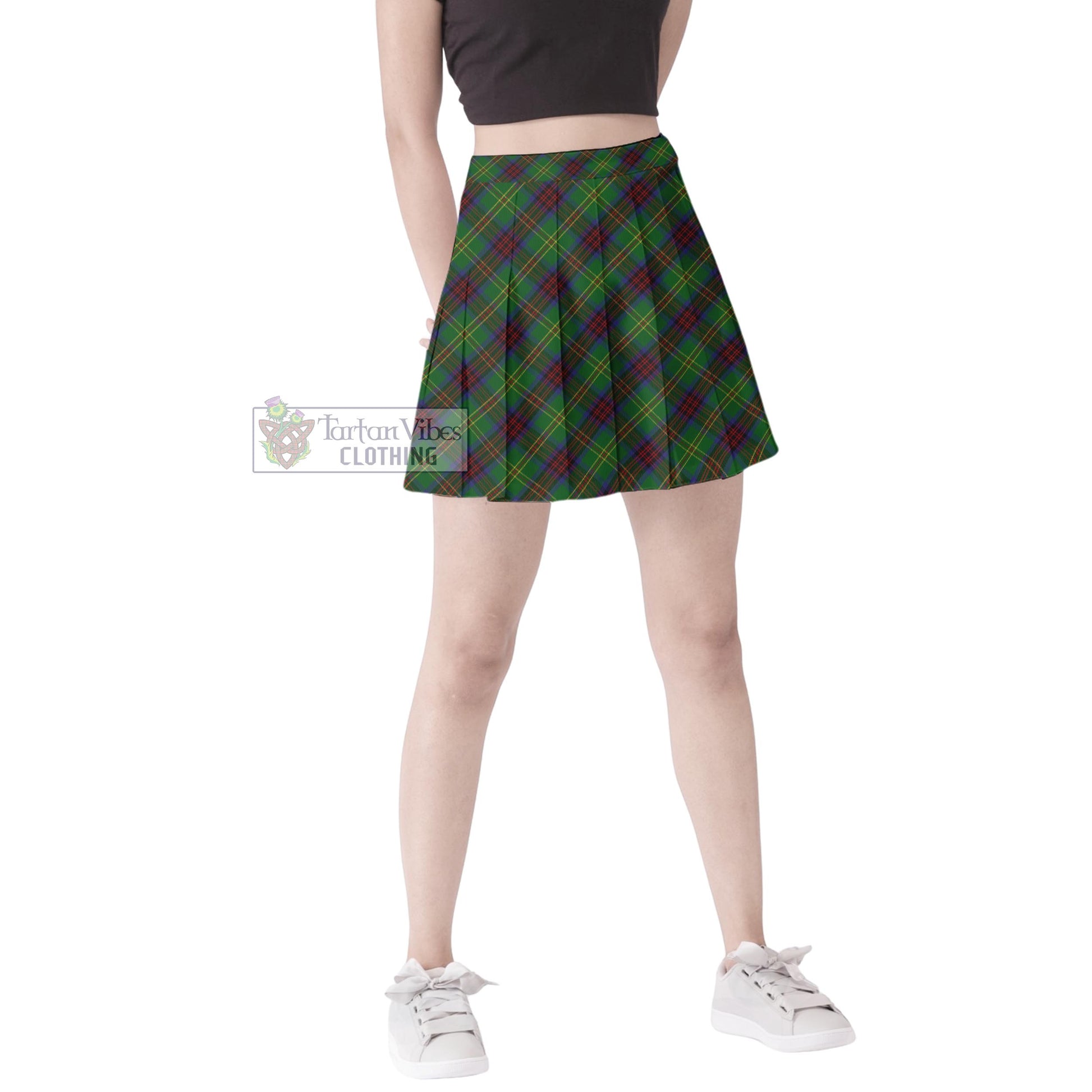 Tartan Vibes Clothing Connolly Hunting Tartan Women's Plated Mini Skirt