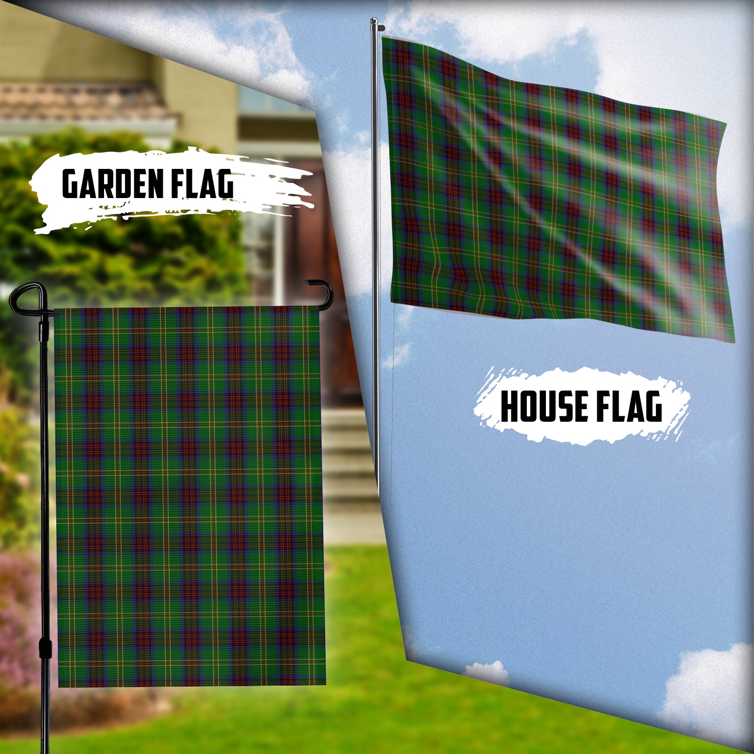 Connolly Hunting Tartan Flag Garden Flag (Vertical) - Tartan Vibes Clothing