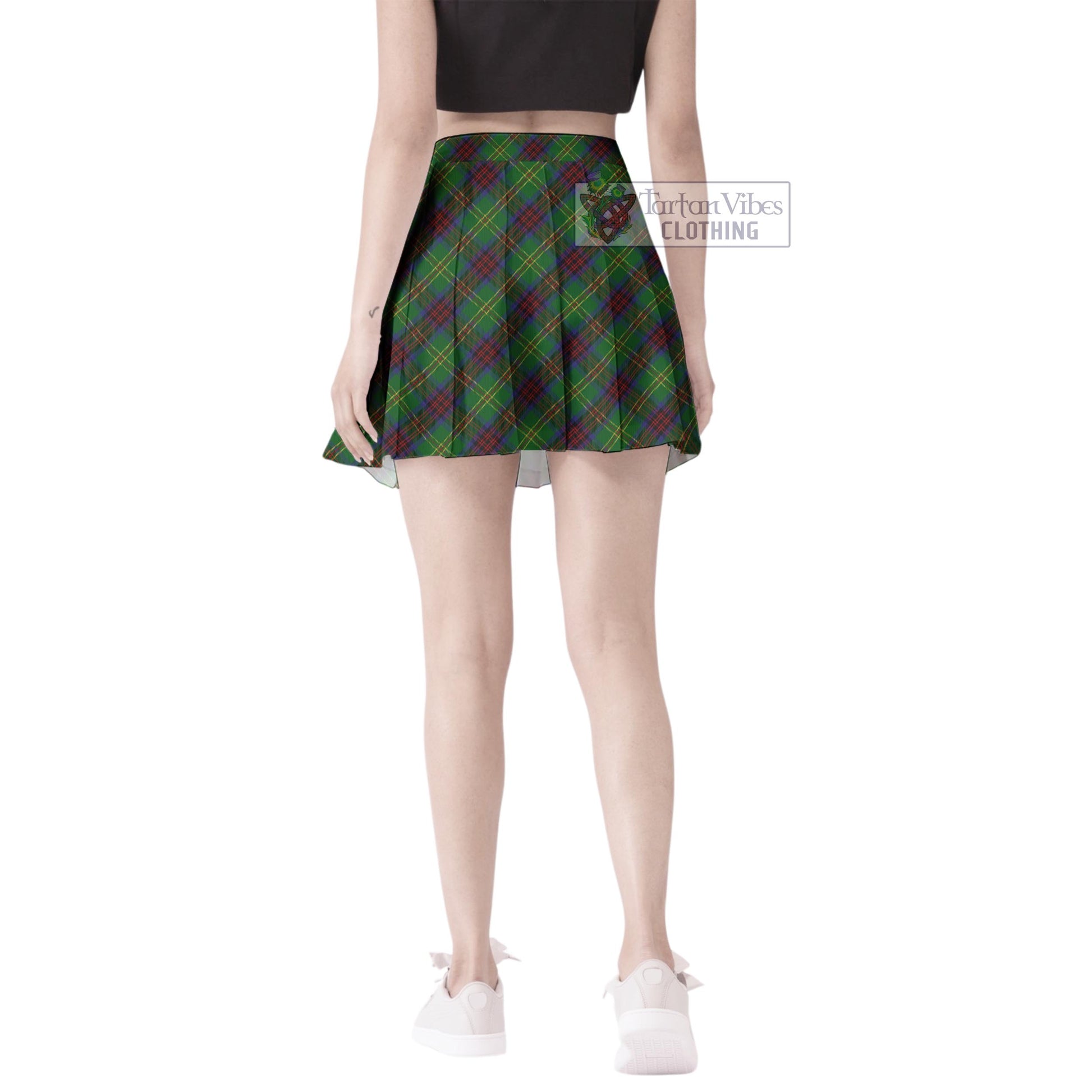 Tartan Vibes Clothing Connolly Hunting Tartan Women's Plated Mini Skirt