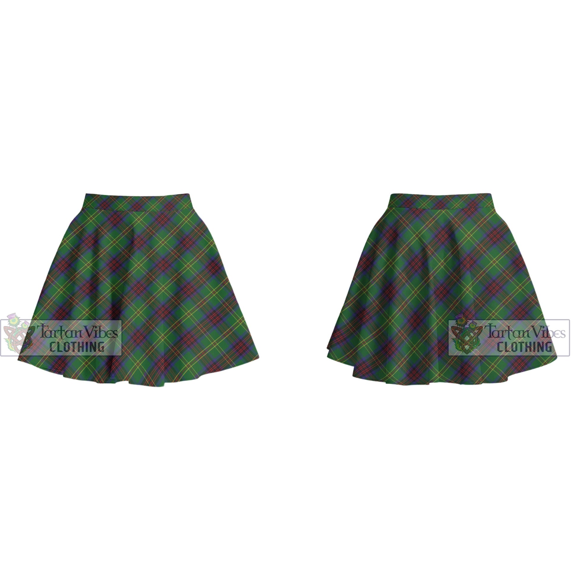 Tartan Vibes Clothing Connolly Hunting Tartan Women's Plated Mini Skirt