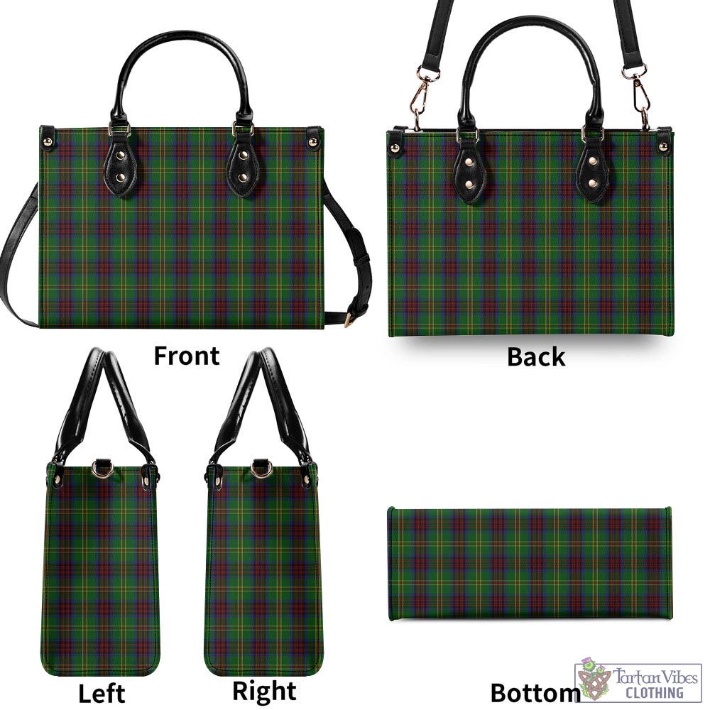 Tartan Vibes Clothing Connolly Hunting Tartan Luxury Leather Handbags