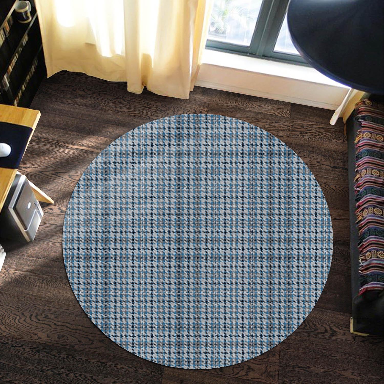 Conquergood Tartan Round Rug - Tartanvibesclothing