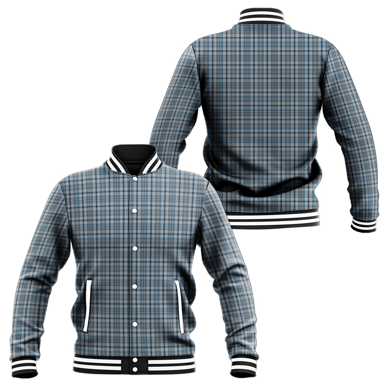 Conquergood Tartan Baseball Jacket Unisex - Tartan Vibes Clothing