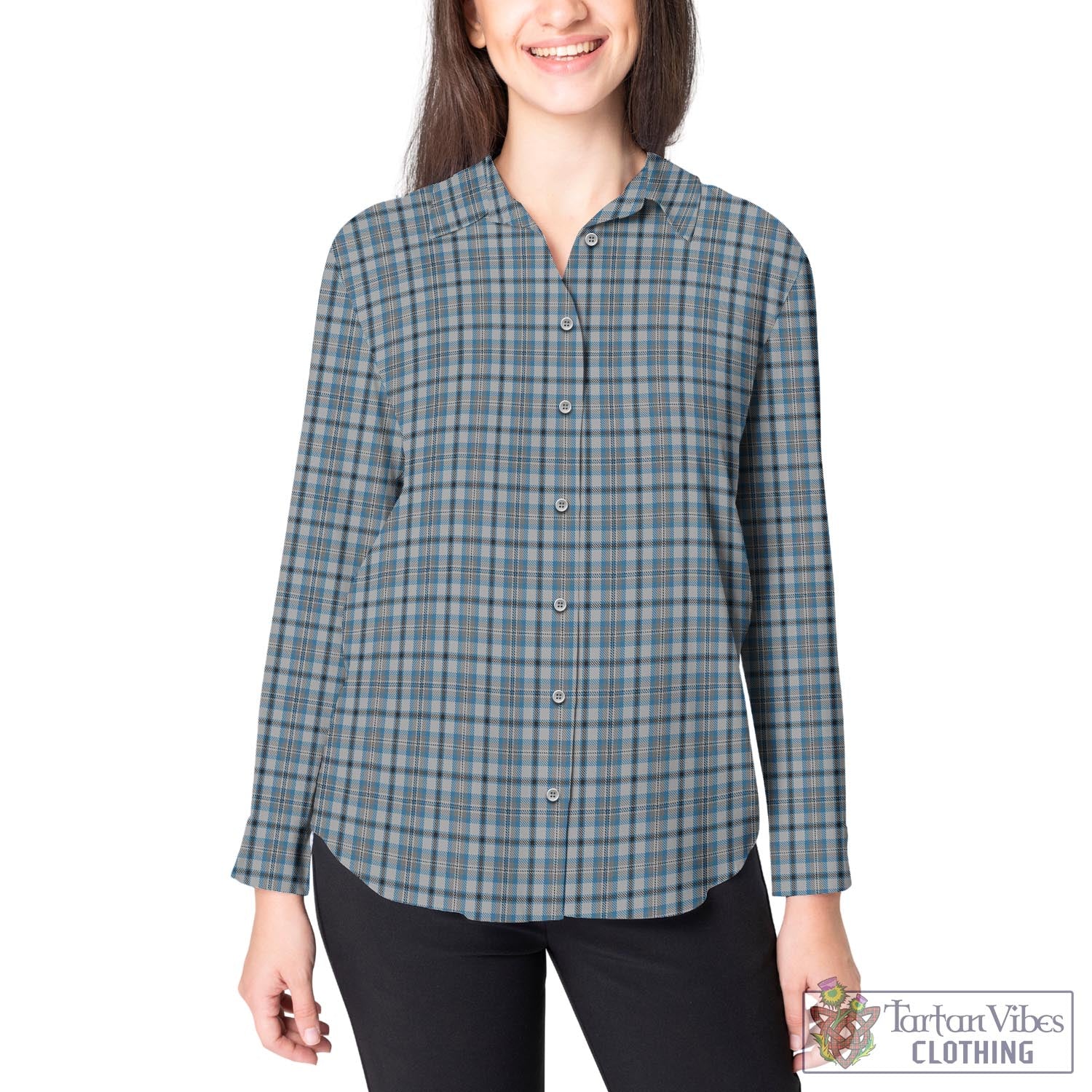 Conquergood Tartan Womens Casual Shirt