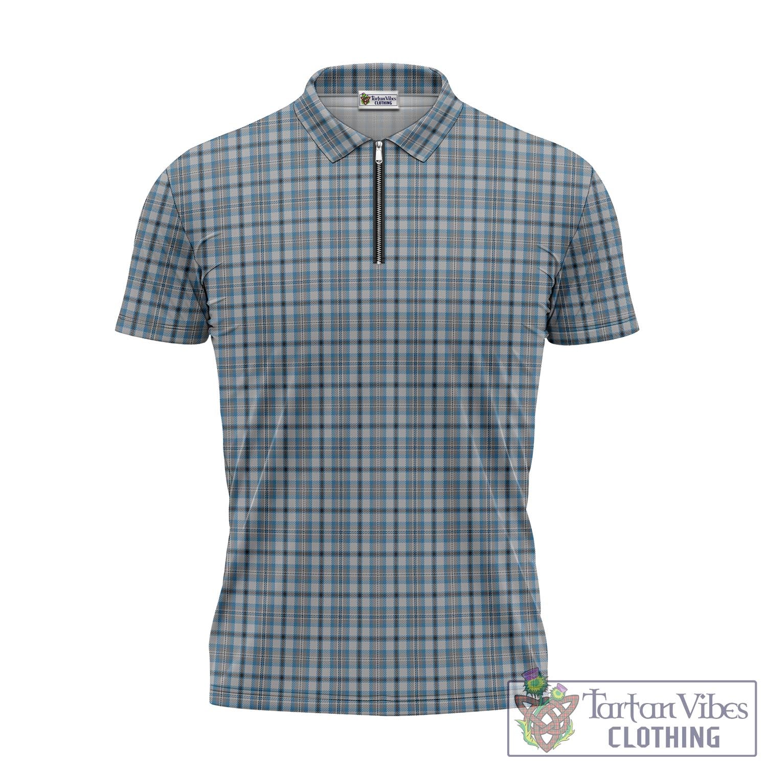 Tartan Vibes Clothing Conquergood Tartan Zipper Polo Shirt