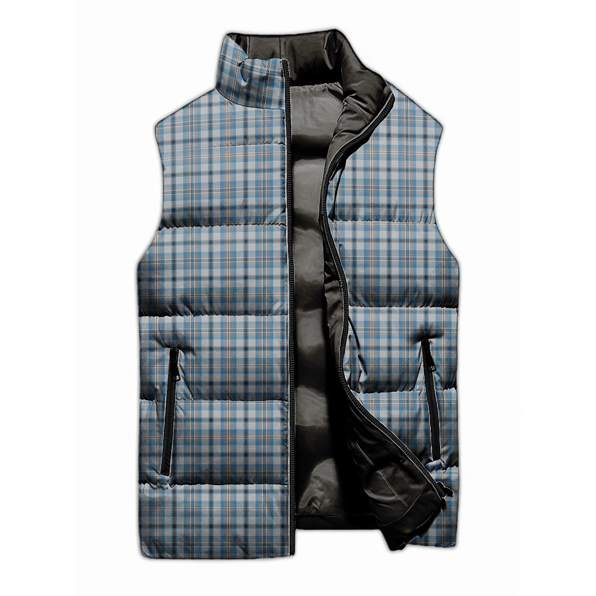 Conquergood Tartan Sleeveless Puffer Jacket Unisex M - Tartan Vibes Clothing