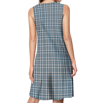 Conquergood Tartan Womens Casual Dresses