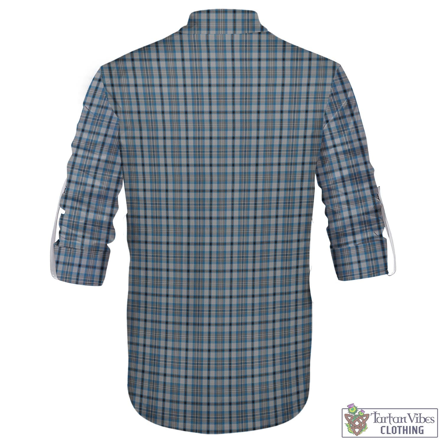 Tartan Vibes Clothing Conquergood Tartan Men's Scottish Traditional Jacobite Ghillie Kilt Shirt