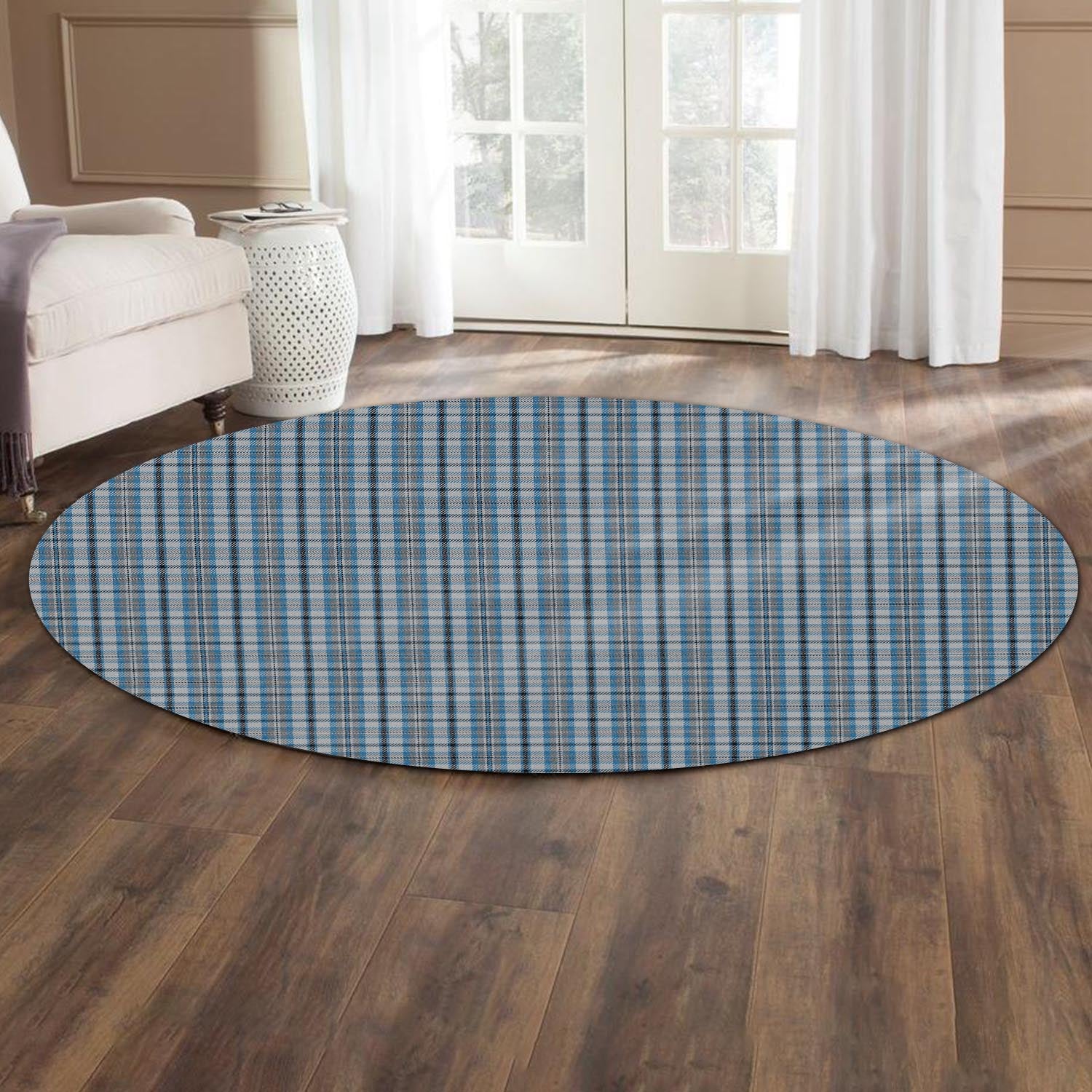 Conquergood Tartan Round Rug - Tartanvibesclothing