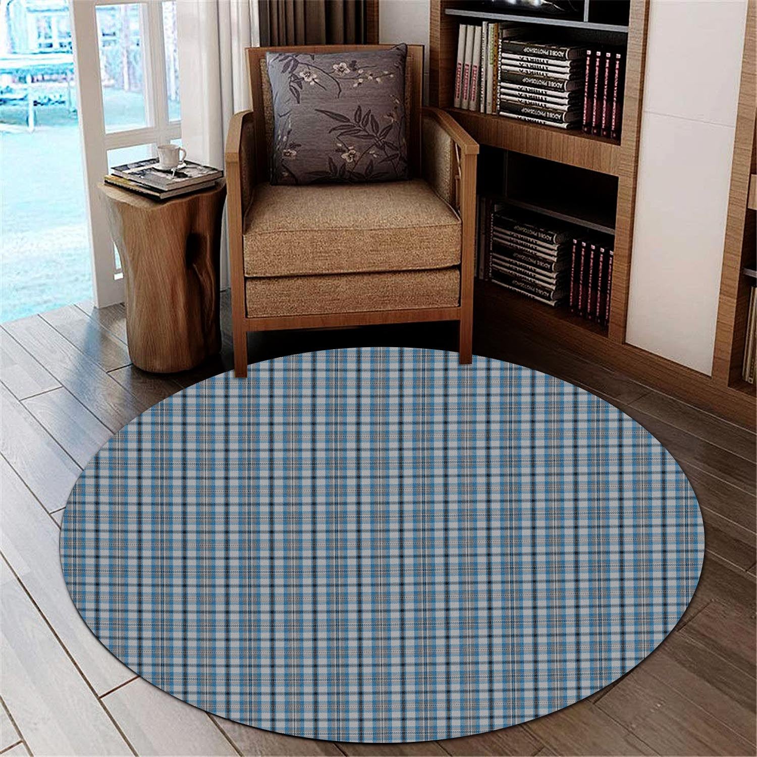 Conquergood Tartan Round Rug - Tartanvibesclothing