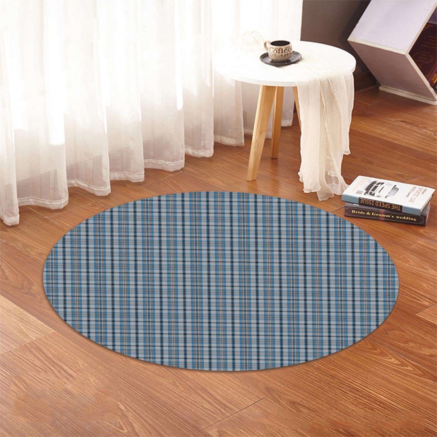 Conquergood Tartan Round Rug - Tartanvibesclothing