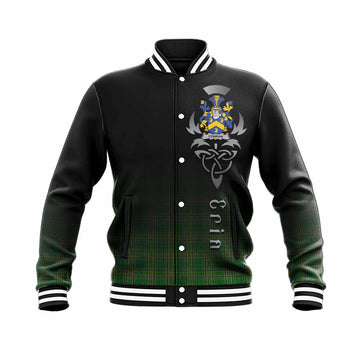Conran Irish Clan Baseball Jacket with Coat of Arms Erin Go Bragh Celtic Inspired Unisex - Tartan Vibes Clothing