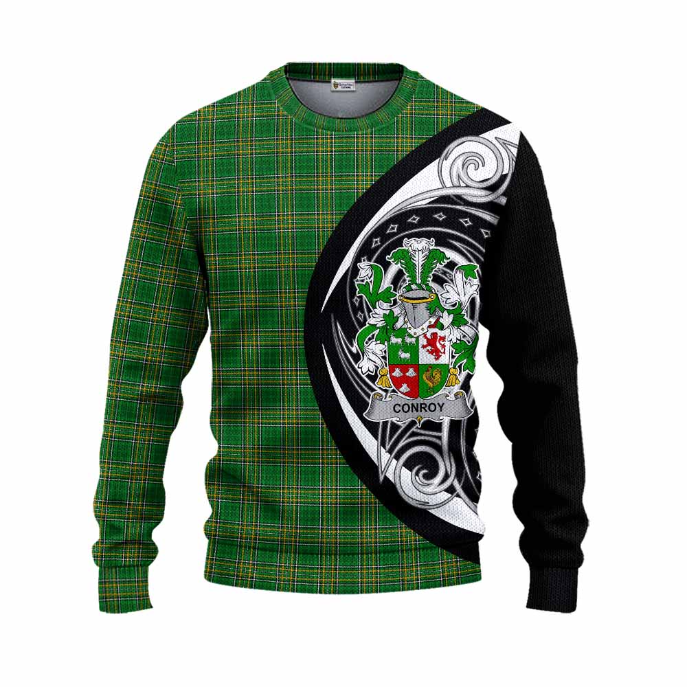 Conroy Green Irish Clan Knitted Sweater Celtic Circle Style Unisex - Tartan Vibes Clothing