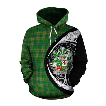 Conroy Green Irish Clan Cotton Hoodie Celtic Circle Style Pullover Hoodie XS - Tartan Vibes Clothing