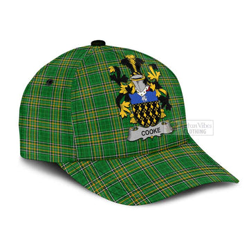 Cooke Irish Clan Tartan Classic Cap with Coat of Arms