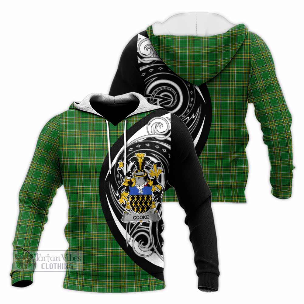 Cooke Irish Clan Knitted Hoodie Celtic Circle Style - Tartan Vibes Clothing