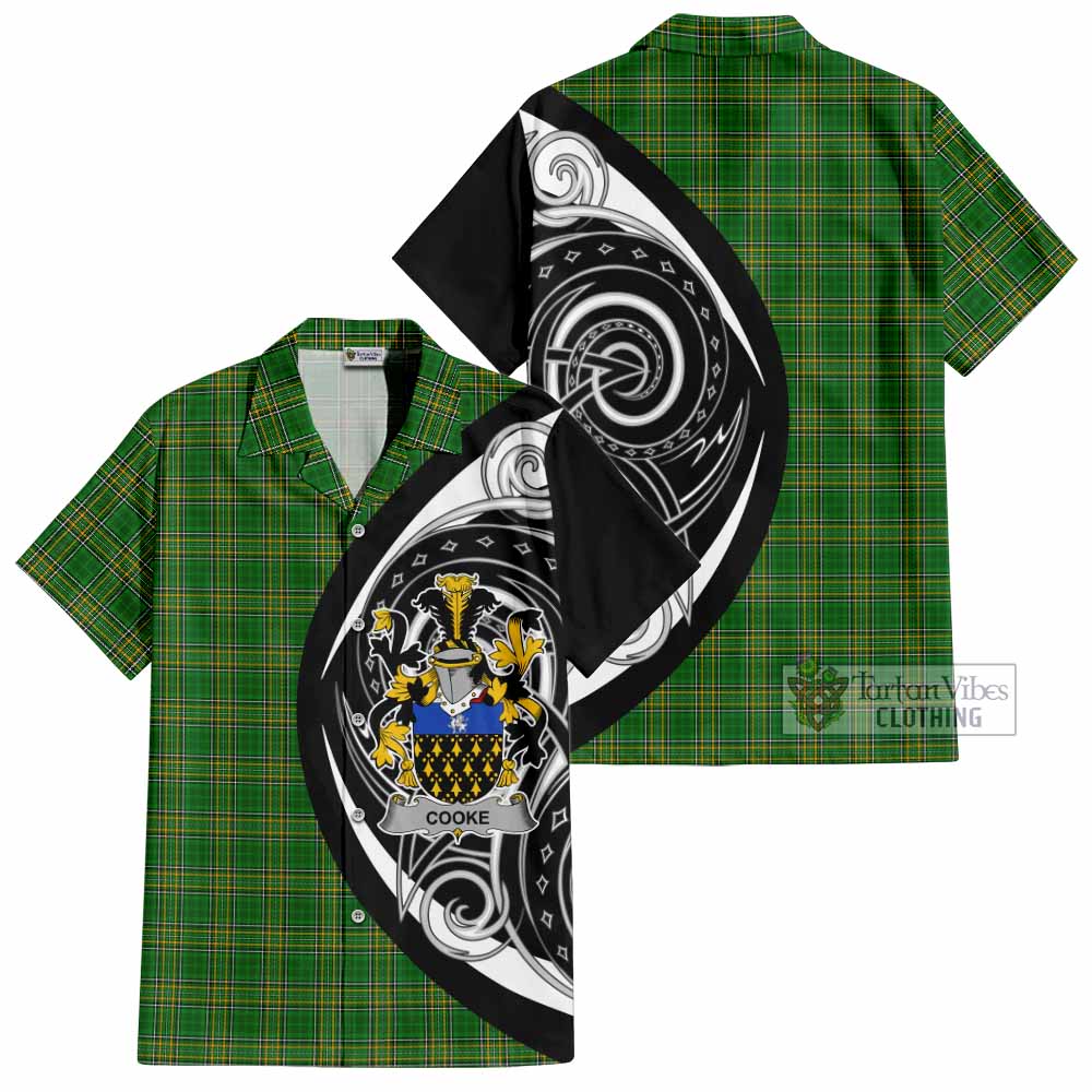 Cooke Irish Clan Hawaiian Shirt Celtic Circle Style - Tartan Vibes Clothing