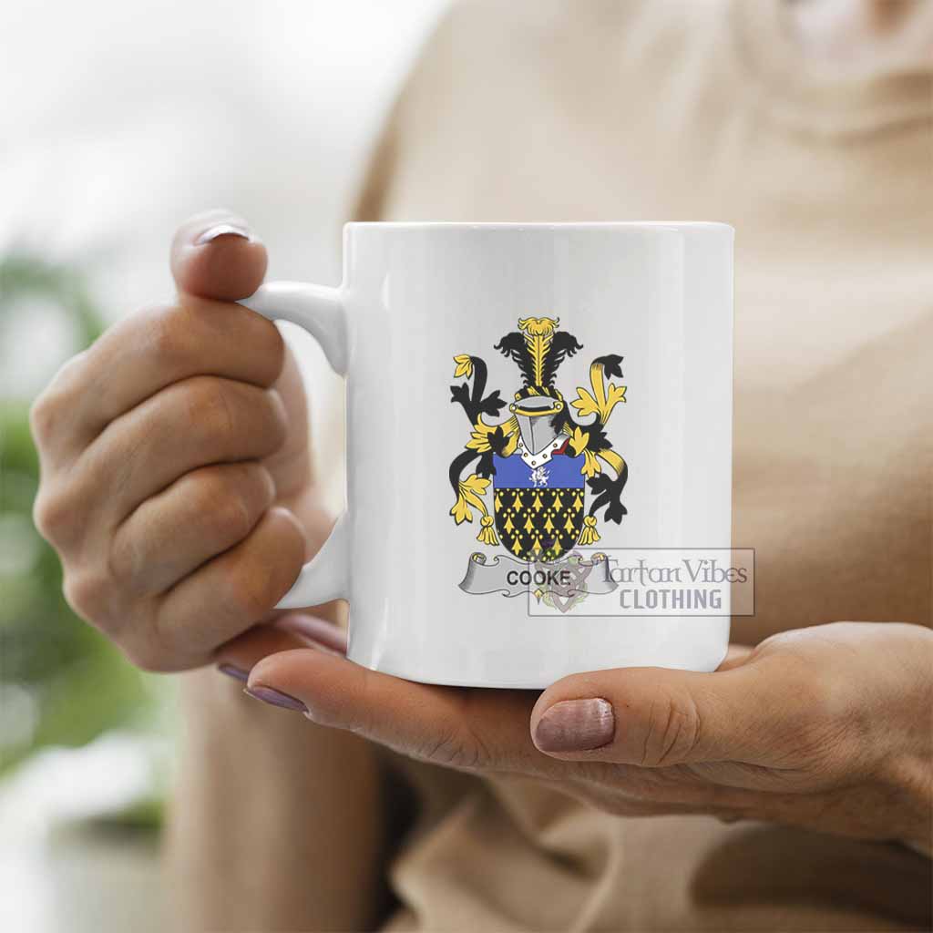 Cooke Irish Clan Coat of Arms Ceramic Mug - 2D-tartanvibesclothing