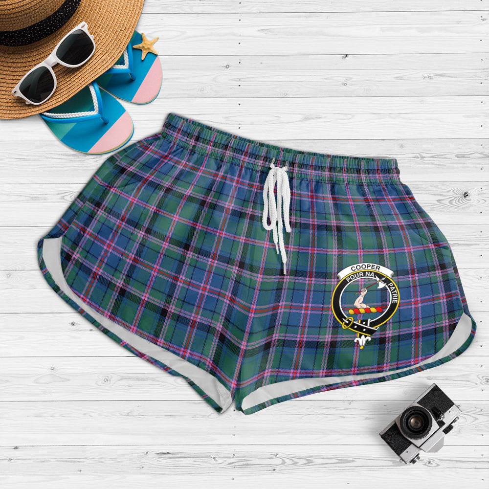 cooper-tartan-womens-shorts-with-family-crest