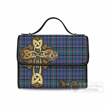 Cooper Tartan Waterproof Canvas Bag Golden Thistle Celtic Cross Style