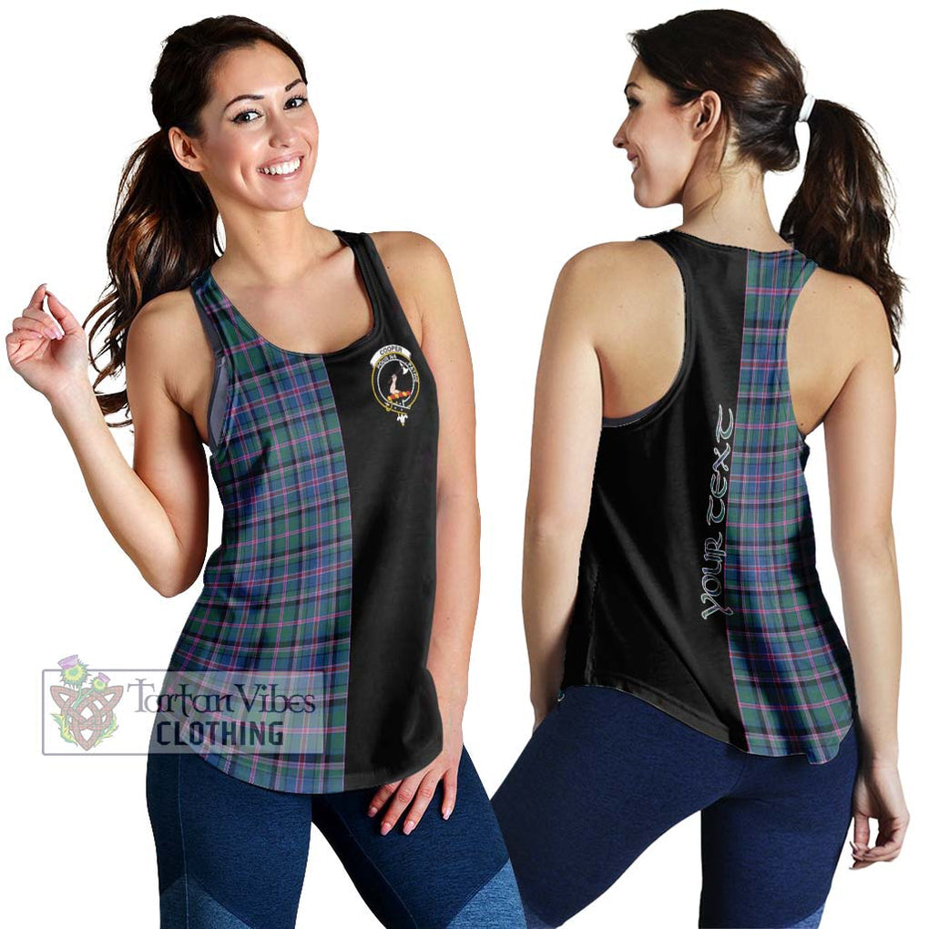 Cooper Tartan Women's Racerback Tanks with Family Crest and Half Of Me Style 4XL - Tartanvibesclothing Shop