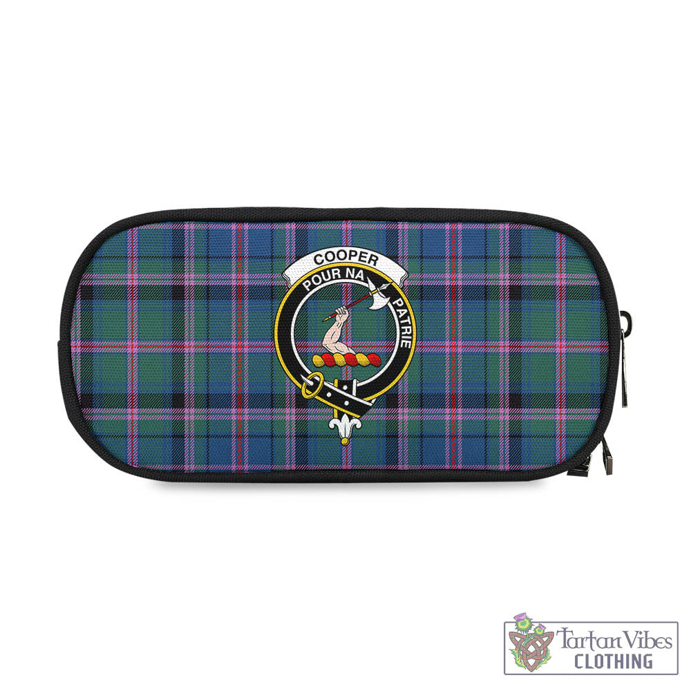 Tartan Vibes Clothing Cooper Tartan Pen and Pencil Case with Family Crest