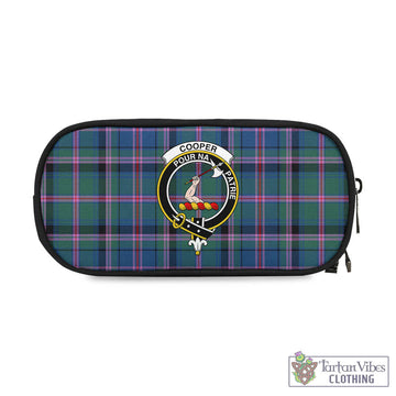 Cooper Tartan Pen and Pencil Case with Family Crest