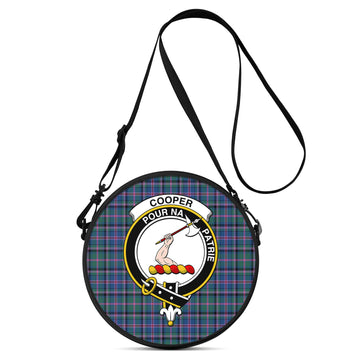 Cooper Tartan Round Satchel Bags with Family Crest