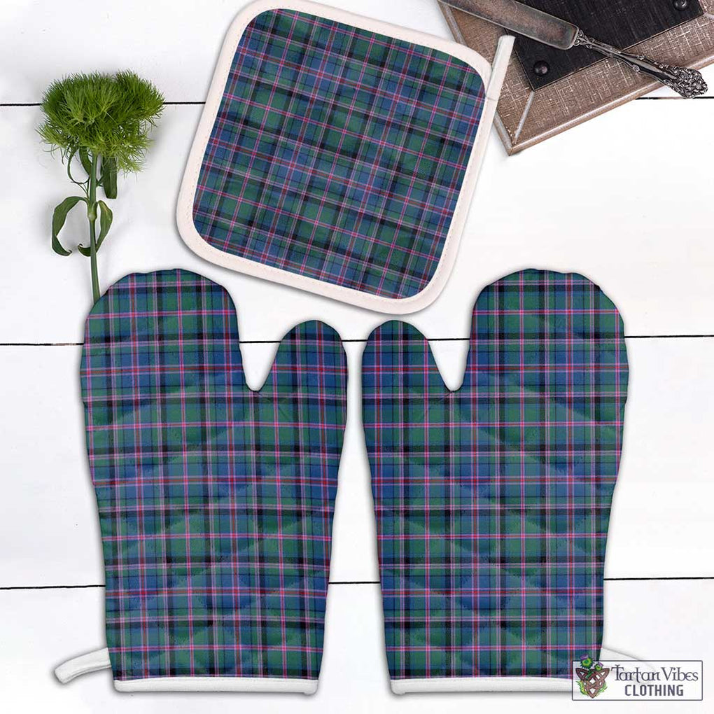 Cooper Tartan Combo Oven Mitt & Pot-Holder Combo 1 Oven Mitt & 1 Pot-Holder White - Tartan Vibes Clothing