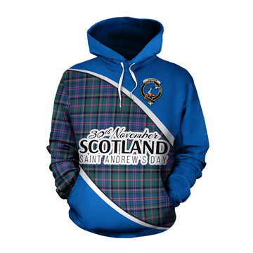 Cooper Family Crest Tartan Cotton Hoodie Celebrate Saint Andrew's Day in Style