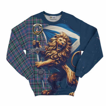 Cooper Tartan Family Crest Sweatshirt with Scottish Majestic Lion