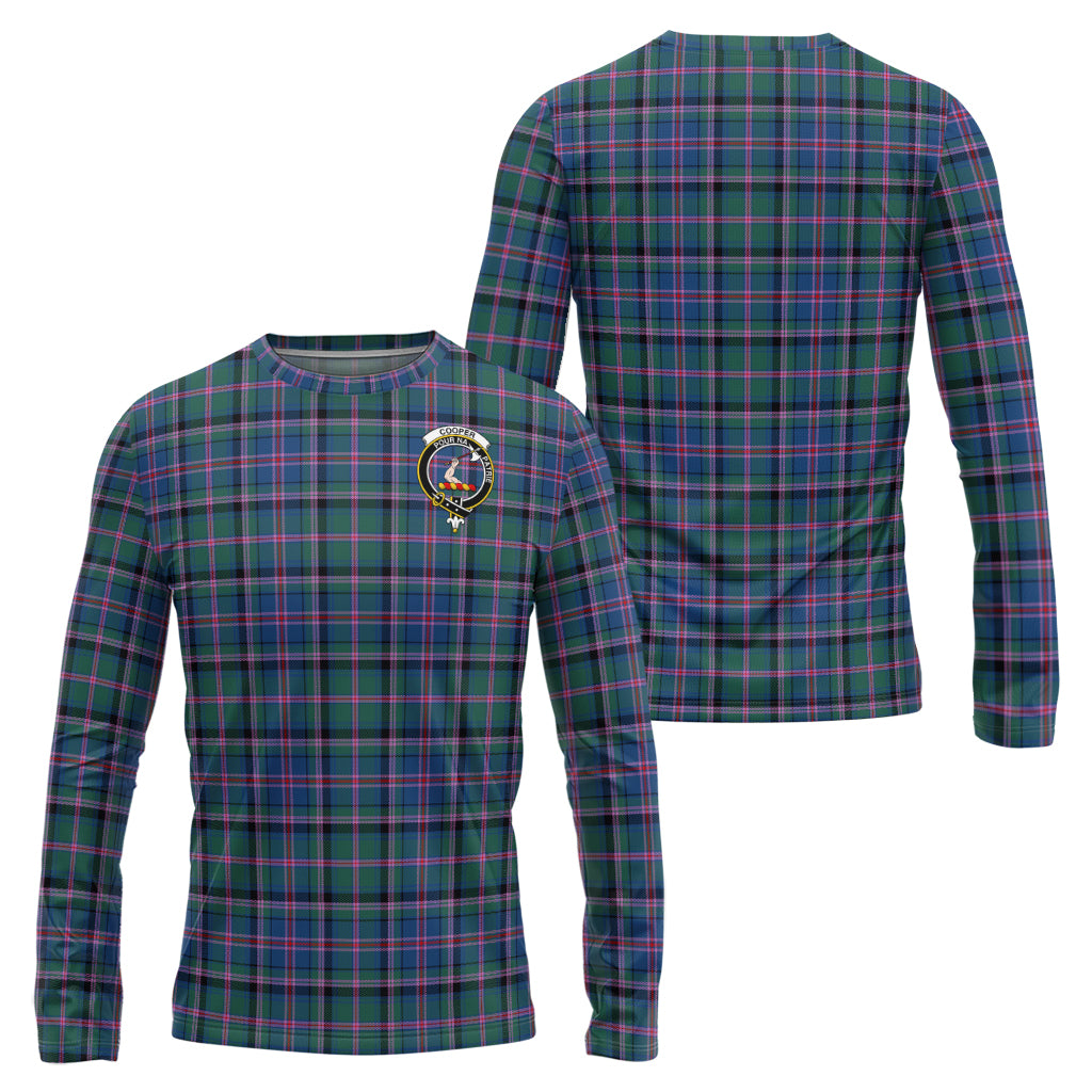 cooper-tartan-long-sleeve-t-shirt-with-family-crest