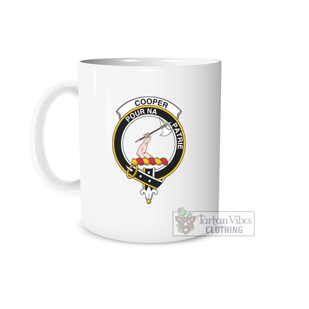 Cooper Family Crest Ceramic Mug One Size 11oz size - 2D-tartanvibesclothing