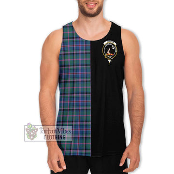 Cooper Tartan Men's Tank Top with Family Crest and Half Of Me Style