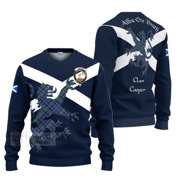 Cooper Tartan Lion Rampant Ugly Sweater Proudly Display Your Heritage with Alba Gu Brath and Clan Name