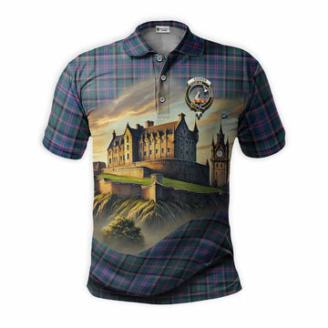 Cooper Tartan Family Crest Polo Shirt with Scottish Ancient Castle Style Kid - Tartan Vibes Clothing