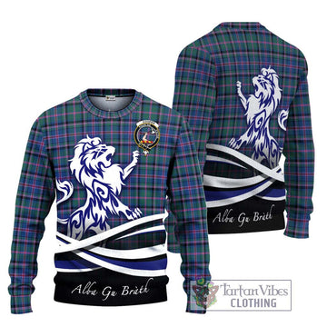 Cooper Tartan Ugly Sweater with Alba Gu Brath Regal Lion Emblem