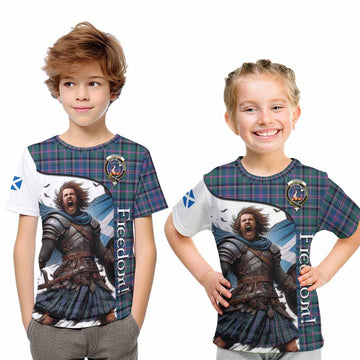 Cooper Crest Tartan Kid T-Shirt Inspired by the Freedom of Scottish Warrior