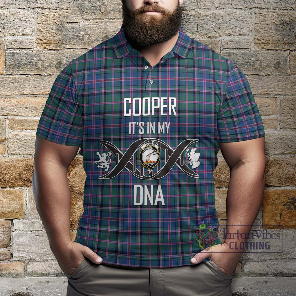 Cooper Tartan Polo Shirt with Family Crest DNA In Me Style Kid - Tartanvibesclothing Shop