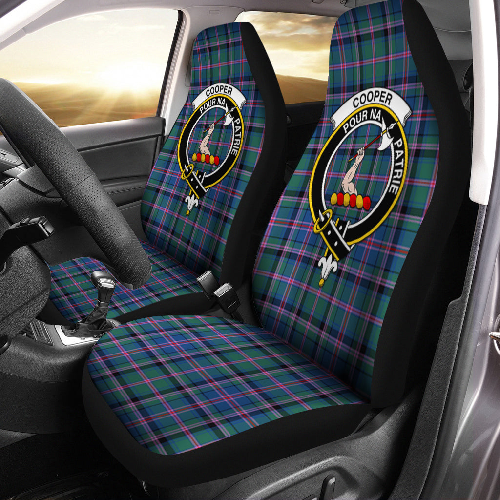 Cooper Tartan Car Seat Cover with Family Crest One Size - Tartanvibesclothing