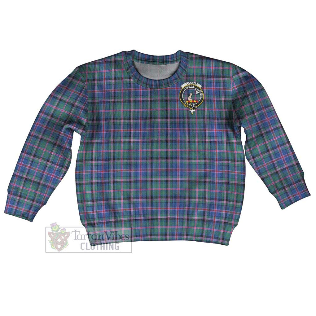 Tartan Vibes Clothing Cooper Tartan Kid Ugly Sweater with Family Crest