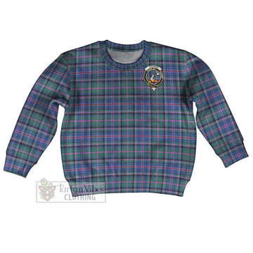 Cooper Tartan Kid Ugly Sweater with Family Crest