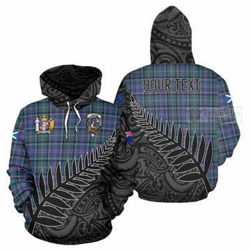 Cooper Crest Tartan Hoodie with New Zealand Silver Fern Half Style