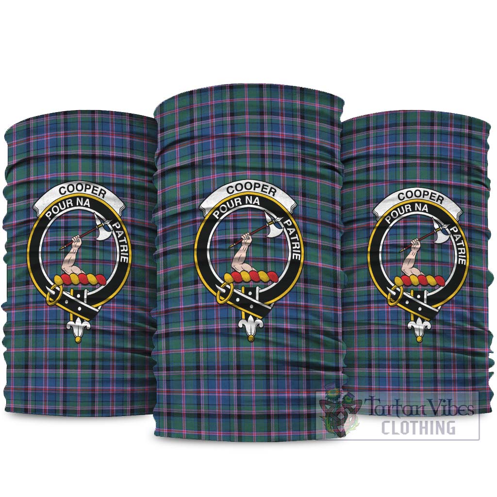 Cooper Tartan Neck Gaiters, Tartan Bandanas, Tartan Head Band with Family Crest