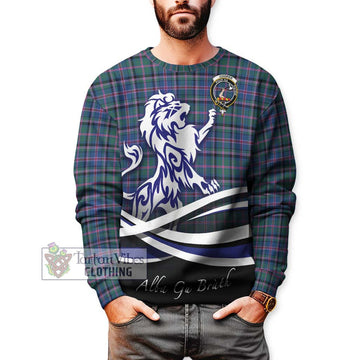 Cooper Tartan Sweatshirt with Alba Gu Brath Regal Lion Emblem