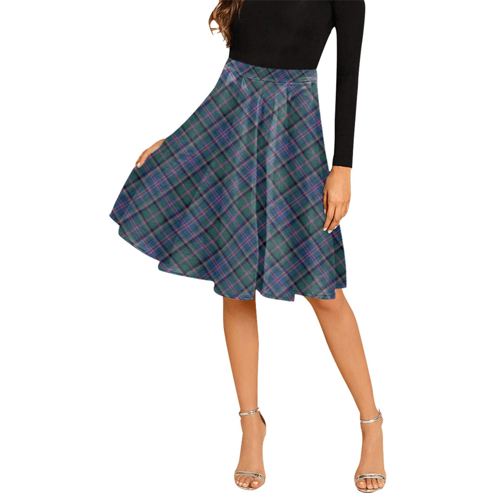 Cooper Tartan Melete Pleated Midi Skirt Cross Style Female - Tartan Vibes Clothing