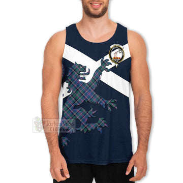 Cooper Tartan Lion Rampant Men's Tank Top  Proudly Display Your Heritage with Alba Gu Brath and Clan Name