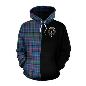 Cooper Tartan Cotton Hoodie with Family Crest and Half Of Me Style